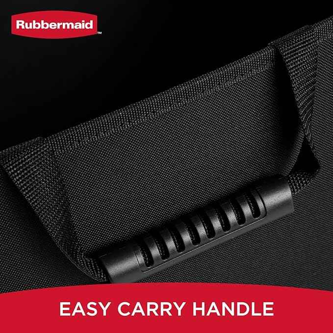 Rubbermaid Car Organizer, Collapsible Trunk Organizer, Multi-Compartment Car Storage Organization for Car Accessories, 3 Compartments Without Cover, 22.83"*16.54"*10.63"