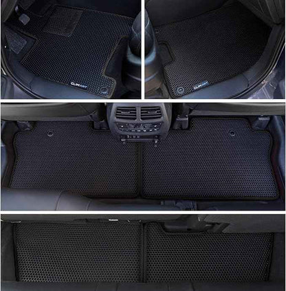 CLIM ART All-Weather Car Floor Mats Compatible with Honda Pilot 2016-2022, Custom-Fit Heavy-Duty Floor Liners for Cars & SUVs, Car Accessories for Men & Women, Black - FL011616067