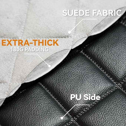 Dog Car Seat Cover for Back Seat,Waterproof Truck Back Seat Cover for Dogs ,Heavy-Duty Scratchproof Pu Leather Bench Seat Covers for Trucks Ford F150/Chevrolet Silverado/Ram1500/GMC Sierra/Toyota
