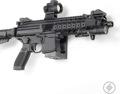 Spartan Mounts for SIG MPX 9mm | (Does NOT FIT AR) Rifle Wall Display Storage Organization System | Low Profile Design | Features Locking System | Gun Safe Wall Room Solution