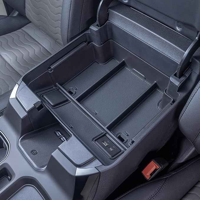 PIMCAR Full Center Console Organizer for 2023-2026 Refreshed Chevy Silverado/GMC Sierra 1500, 2024-2026 Silverado/Sierra 2500HD 3500HD (Full Console w/Bucket Seats ONLY)