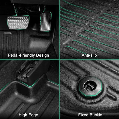 All Weather Floor Mats Fit for 2017-2022 Honda CR-V All Models (Include Hybrid) - Custom Fit TPE Floor Liners Accessories for Honda CRV 1st and 2nd Row Full Set Car Mats