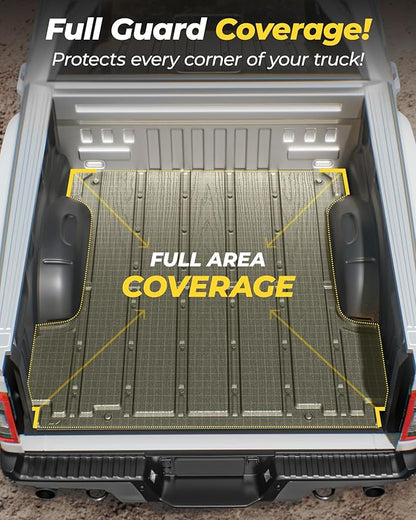 3W Front Trunk Mat & Trunk Bed Mat Fit Silverado EV/GMC Sierra EV/Sierra EV Denali 2024 2025 2026,All Weather TPE Custom Fit Car Accessories for Silverado EV/GMC Sierra EV/Sierra EV Denali