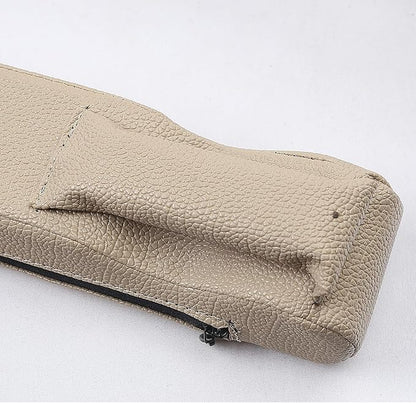 Car Seat Gap Filler 2 Pack,Car Seat Gap Filler Organizer,Car Seat Gap Plug with Storage Slot,3 in 1 Car Seat Gap Filler,Prevent Small Items from Falling(Beige)