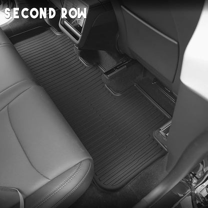 KARPAL Floor Mats for Tesla Model Y Juniper 2025 2026 5-Seater (Not Fit 7 Seats), All Weather TPE Floor Liners & Trunk Liner Backrest Mat & Rear Bumper Guard, Model Y Juniper Accessories 10PCS