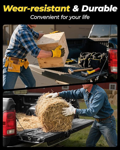 3W Truck Bed Mat for 2019-2025 2026 Chevrolet Chevy Silverado 1500/GMC Sierra 1500 (Only Fit 5.8FT Bed), Bed Liner for Chevy Silverado GMC Sierra 1500, Not Fit Optional CarbonPro Bed