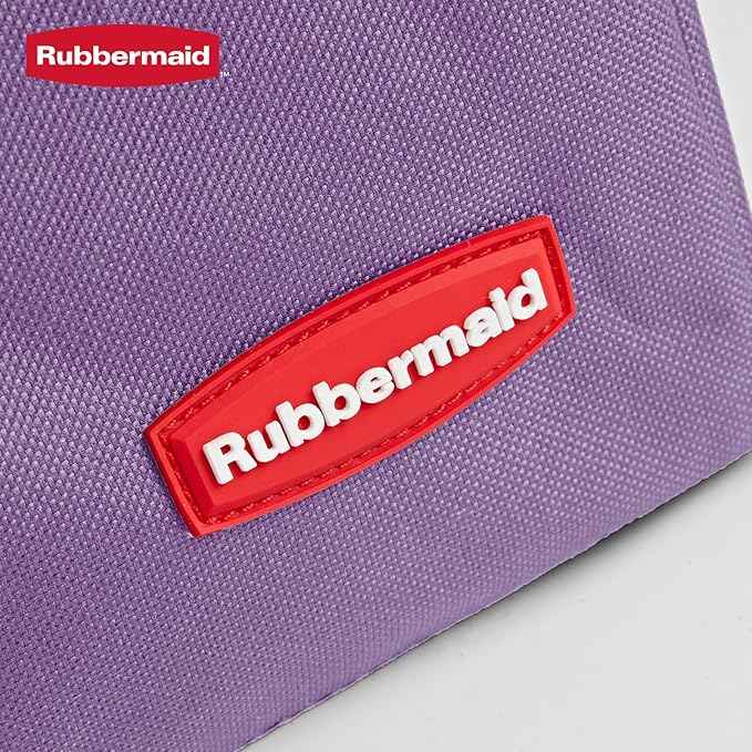 Rubbermaid Car Organizer, Collapsible Trunk Organizer, Multi-Compartment Car Storage Organization for Car Accessories, 2 Compartments With Cover, 21.65"*14.17"*12.2" - Purple