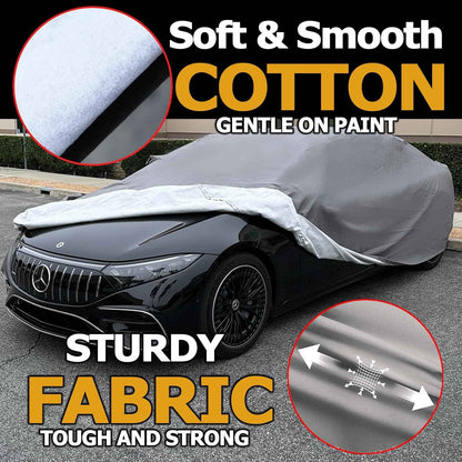 All Weather Waterproof car Cover Good for rain Snow uv Protection dust Compact Sedan Civic Elantra IS300 C320 190E Corolla Jetta A3 240SX Lancer Gray