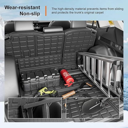 powoq Fuel Cargo Mat Compatible with 2023 2024 2025 2026 Honda CRV Trunk Mat TPE Trunk Liner Backrest Cargo Liner Replacement for 2023 2024 2025 2026 Honda CRV Accessories (Fit Fuel Lower Deck)