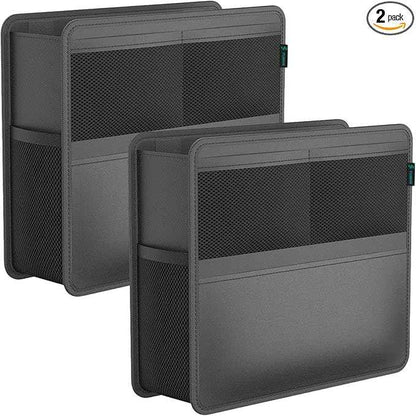 FLORICH 2 Pack Car Seat Organizer & Trash Can 2-in-1, Hanging Backseat Storage with 2 Strap Installation for SUV Truck Sedan