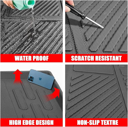Mabett Interior Cover Mats for Ford Bronco Accessories 4-Door 2026,2021-2025 Floor Mats Rear Seat Back Cover and Cargo Liners with Trunk Lower Storage Mat（Not fit Bronco Sport）