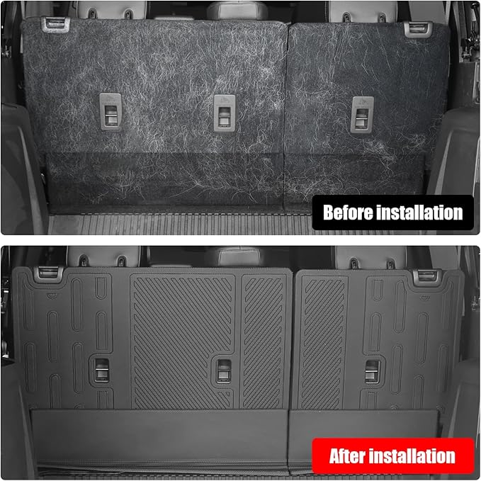 Mabett Interior Cover Mats for Ford Bronco Accessories 4-Door 2026,2021-2025 Floor Mats Rear Seat Back Cover and Cargo Liners with Trunk Lower Storage Mat（Not fit Bronco Sport）