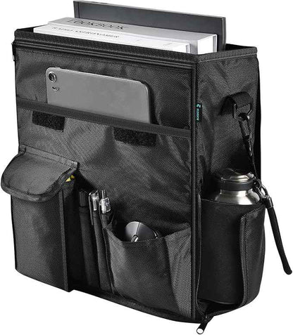 FLORICH Car Front Seat Organizer, Car Laptop Holder Backseat Organizer for Work, Automatic Document Holder Multi-Pocket Storage Organizer, Car Seat Back Storage Bag with Cup Holder