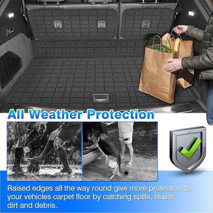 Escalade IQ Floor Mats - Car Mats for Cadillac Escalade IQ 2025, All Weather Floor Mat for Escalade IQ Accessories, Heavy Duty Rubber Mats, Car Accessories