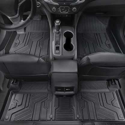 Floor Mats Set Cargo Liner and Backrest Mat for for Chevy Chevrolet Equinox/GMC Terrain 2018-2024, All Weather TPE Full Mat Set Cargo Mat for Equinox Accessories