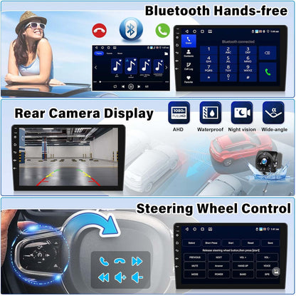 UNITOPSCI 4G+64G Radio for Subaru Forester WRX Impreza 2015-2018 Android Car Stereo CarPlay Android Auto Bluetooth 5.0 GPS 9 Inch 1280 * 720 Touchscreen DSP 32 EQ FM/RDS WiFi SWC Backup Camera Mic