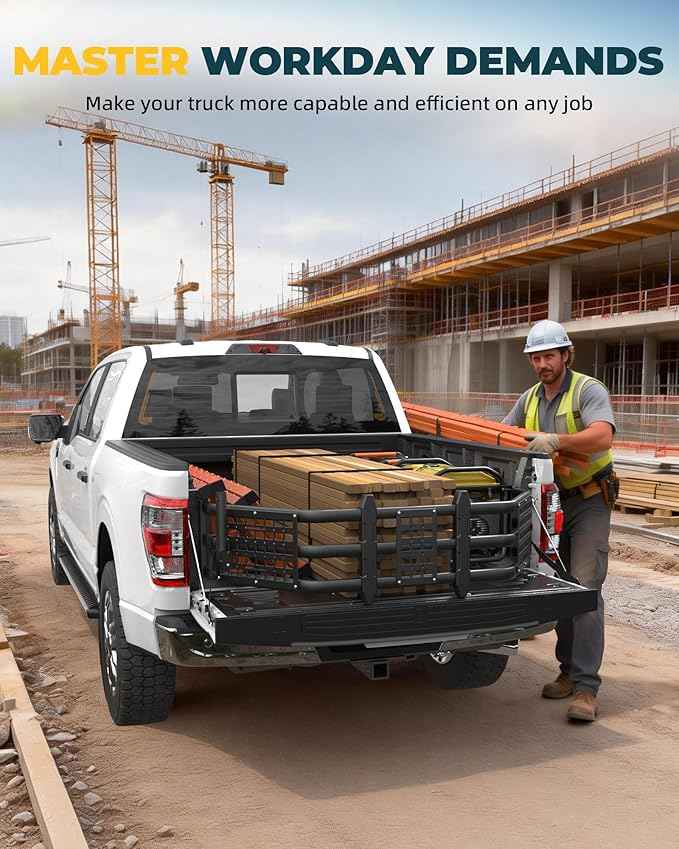 Truck Bed Extender Fit for Toyota Tacoma 2016-2026, Upgraded Tailgate Extender with MOLLE Panel and Flag Pole Mount