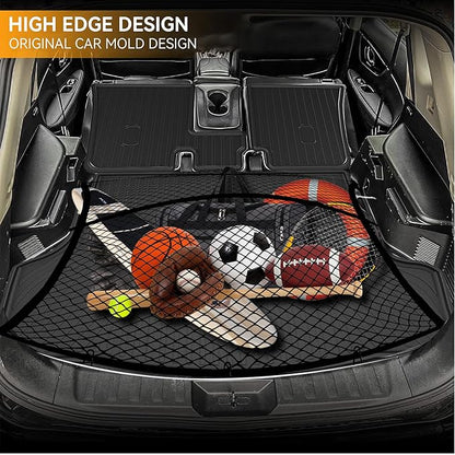 Cargo Mat Compatible with 2014-2020 Nissan Rogue (Not fit Sport Models): Backrest Mats TPE All-Weather Cargo Liner 2017 Rogue Accessories (Trunk Mat+Backrest Mats)
