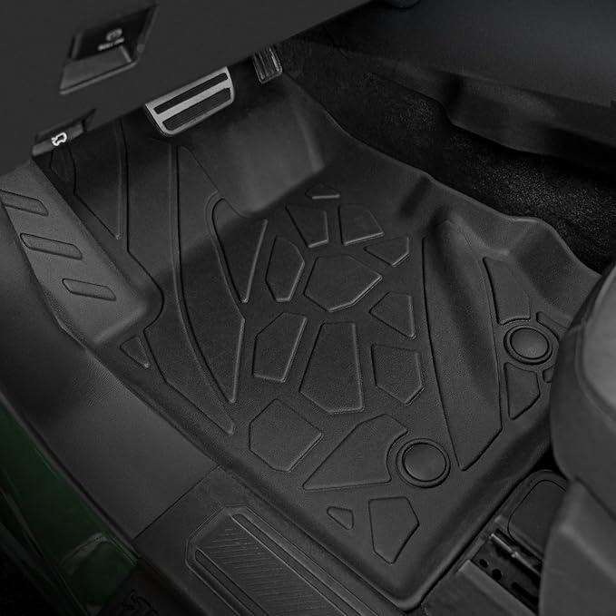 Floor Mats for Ford Bronco 2021-2026, All Weather Floor Mats Trunk Cargo Liner with Backrest Protectors and Door Sill Guards Accessories, Full Coverage Set (Fit 4 Door Models)