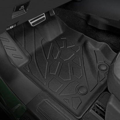 Floor Mats for Ford Bronco 2021-2026, All Weather Floor Mats Trunk Cargo Liner with Backrest Protectors and Door Sill Guards Accessories, Full Coverage Set (Fit 4 Door Models)