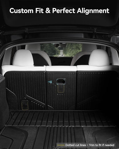3W Tesla Model Y Juniper Seat Back Protector, Backseat Cover, TPE All Weather, Custom Fit 2025 2026 Tesla Model Y Juniper Accessories, 3PCS