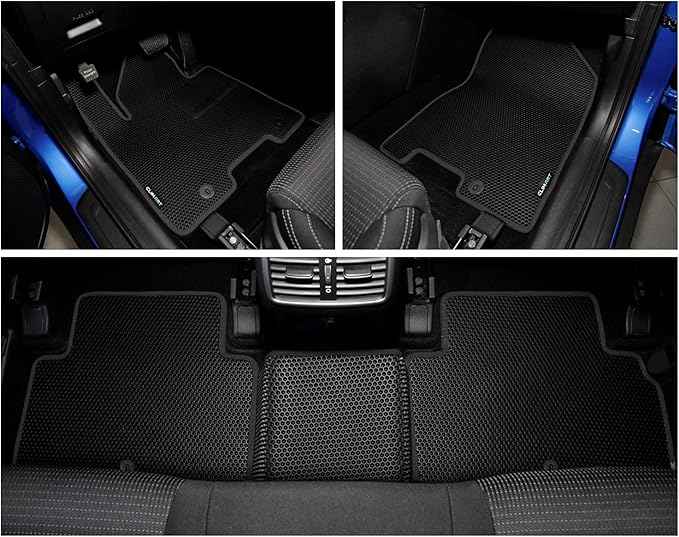 CLIM ART All-Weather Car Floor Mats Compatible with Hyundai Tucson 2019-2021, Custom-Fit Heavy-Duty Floor Liners for Cars & SUVs, Car Accessories for Men & Women, Black - FL911316037