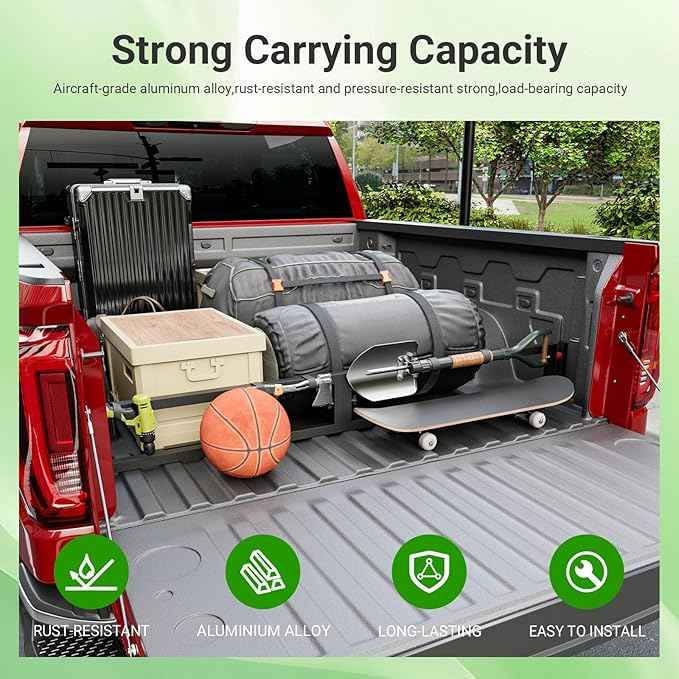 Truck Bed Divider Compatible with 2019-2026 Chevy Silverado GMC Sierra 1500 Truck Bed Organizer Cargo Manager Replacement for 19-26 Chevy Silverado Accessories (Compatible with 19-26 Silverado)