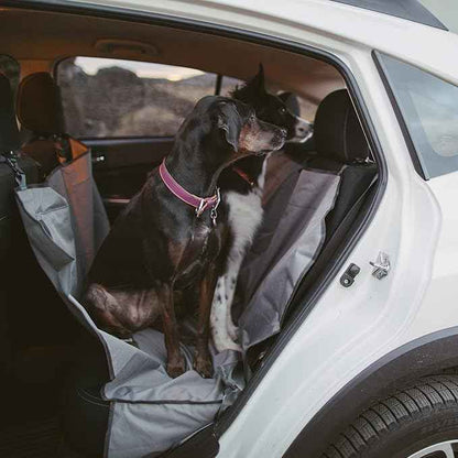 Ruffwear, Dirtbag Dog Car Seat Cover, 300D Heavy Duty Waterproof Scratch Proof Nonslip Hammock or Bench, Durable Machine Washable, Back Seat Protector for Cars, SUVs & Trucks, Basalt Gray