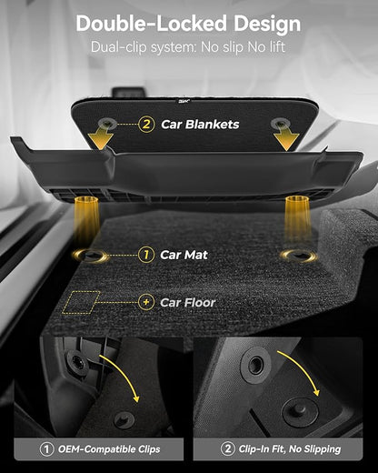 3W Floor Mats & Carpets Fit for BMW X3 2011-2017 F25 & BMW X4 2015-2018 xDrive28i/28d/35i/M40i, TPE All-Weather Odorless Heavy Duty Floor Liner Accessories
