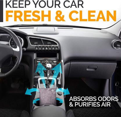 Activated Charcoal Odor Absorber for Strong Odors in Car, Closet, Shoe, Basement. 10 Activated Charcoal Bags Odor Absorbers for Home. Bamboo Charcoals Air Purifying Bag Charcoals Deodorizer Eliminator