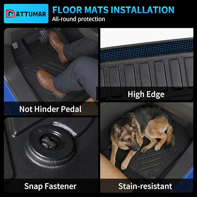 Floor Mats Compatible with 2013-2024 Toyota 4 Runner 7 Seat Cargo Mat Liner Back Seat Cover Protector 2023 4Runner Accessories (Fit 7 Seat, Floor Mats+Trunk Mat+2nd & 3rd Row Backrest Mats)