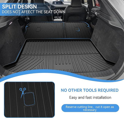 Truck Mat & Rear Backrest Mat fit for Mazda CX-30 2020-2026 Cargo Liners All Weather Anti-Slip Split Dog Liner CX30 Accessories (Cargo Liner +Backrest Mats)