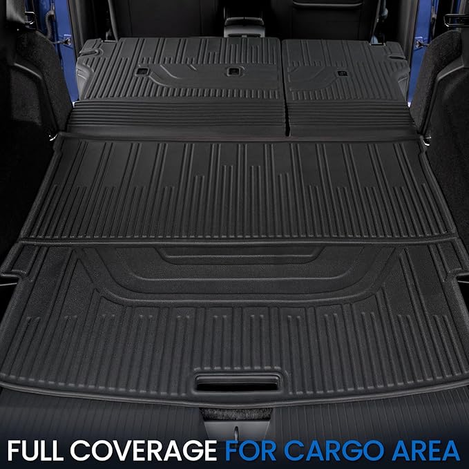 Floor Mats Set for Nissan Rogue 2021-2025 2026 (Not fit Sport), All Weather TPE Backrest Mat Trunk Mat Cargo Liner Door Sill Guards Accessories (2021-2026 | Floor Mats Set)
