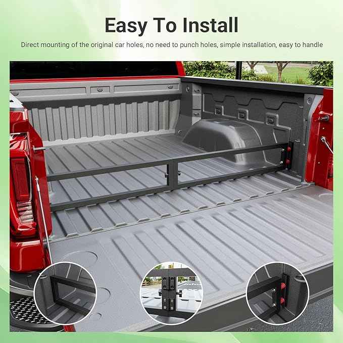 Truck Bed Divider Compatible with 2019-2026 Chevy Silverado GMC Sierra 1500 Truck Bed Organizer Cargo Manager Replacement for 19-26 Chevy Silverado Accessories (Compatible with 19-26 Silverado)