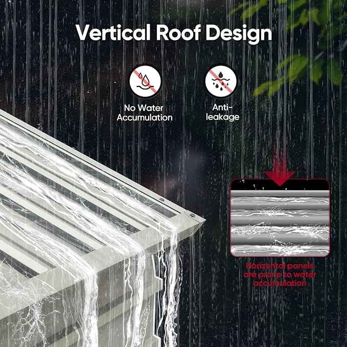 Quictent Heavy Duty 12x21 FT Vertical Roof Metal Carport, Pre-Drilled All Weather Car Shelter for Boat, Vehicles & Farm Equipment