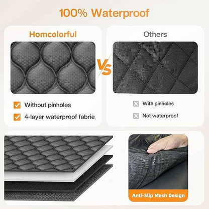 Dog Car Seat Cover for Back Seat, XL Heavy Dog Seat Cover, 100% Waterproof Scratch Proof Nonslip Dog Hammock for Car, Pet Back Seat Covers for Cars
