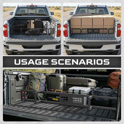 Truck Bed Divider with MOLLE Panel Aluminum Foldable Cargo Divider fit 2019-2025 Chevy Silverado and GMC Sierra 15000