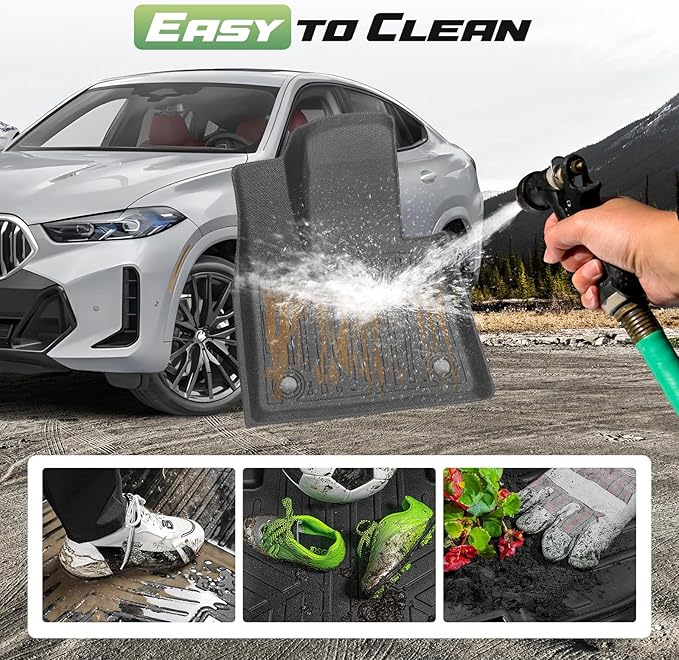 Cartist Floor Mats for BMW X6 2020-2025 2026, All Weather Cargo Liner for X6 Accessories, Heavy Duty Car Mats for BMW X6 M/M50i/sDrive40i/xDrive40i G06, Car Accessories