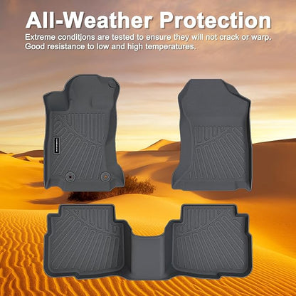 TPE Floor Mats for 2020-2025 Subaru Legacy & Outback All Weather Car Floor Liners Fit 2020-2025 Subaru Legacy & Outback Accessories Black
