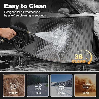 2025 XT4 Cargo Liner | Custom Fit Trunk Mat for 2019-2025 Cadillac XT4, All Weather Rear Cargo Mat 3D Waterproof Durable Odorless Trunk Liners for 2025 XT4 Cargo mat, Black