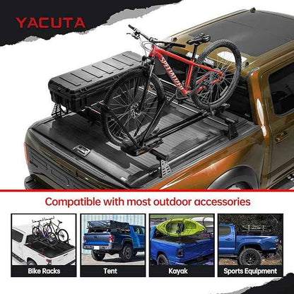 Adjustable Truck Bed Rack Cross Bars,Compatible with Full-Size Trucks with Tonneau Covers|Length 71"|2Pcs|Made of high-Strength Aluminum Alloy