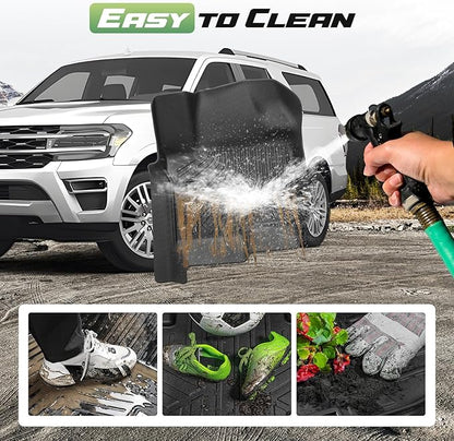 Cartist Floor Mats and Cargo Liner Fit for Ford Expedition MAX (8 Seats-2 Row Bench Seat) 2018-2024 All Weather Floor Mat Expedition Accessories Heavy Duty Carpet Protection (Only Fit MAX)