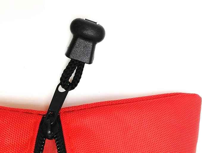Red Emergency Bag First Aid Small Empty Travel Rescue Pouch First Responder Storage Medicine Pocket Bags for Car Home Office Kitchen Sport Ourdoors Bag Only (6x4.3)