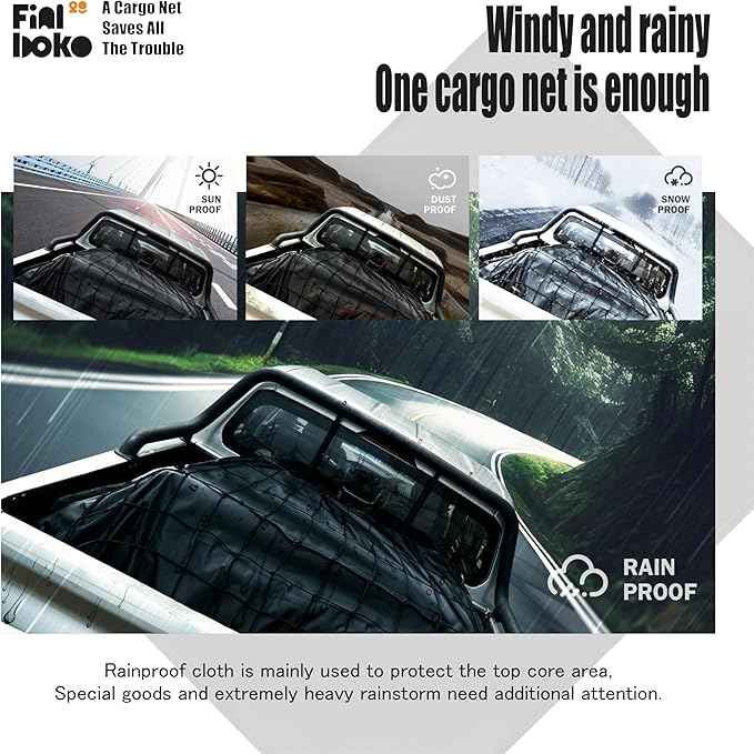 Cargo Net for Pickup Truck Bed,4' x 6' Stretches to 8' x 12' - Small Mesh Bungee Net Cargo Netting with Portable Truck Bed Tarp,Cargo Net Suitable for Daily and Rainy Day Loading of Trucks