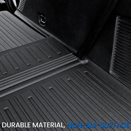 Floor Mats Cargo Mat for 2018-2024 Ford Expedition 7 Seats Captain Chairs(Not for Max Model), All Weather TPE Cargo Liner Backrest Mats Door Sill Protectors Car Accessories (Floor Mats Set)