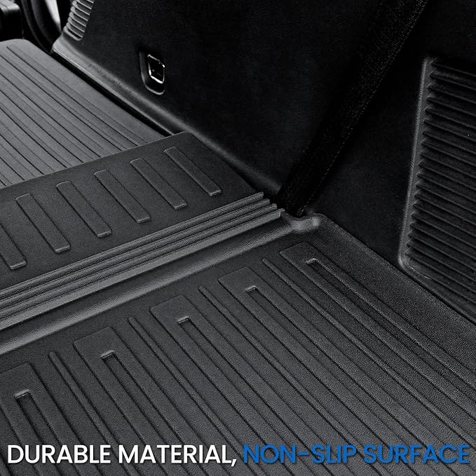 Cargo Mat Backrest Mats for 2018-2024 Ford Expedition/Lincoln Navigator 7/8 Seat(Not for Max or L Model) Accessories, All Weather Cargo Liner Seat Back Cover(Cargo Mat+3rd Row Backrest Mats)