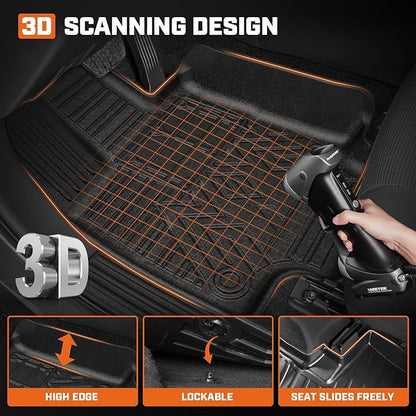 Mixsuper Floor Mat & Cargo Liner for Toyota RAV4 2019-2025(Hybrid & Gas),All Weather Floor Liner and Cargo mat with Backrest Protectors and Door Sill Guards RAV4 Accessories,Full Set Car Mats,Black
