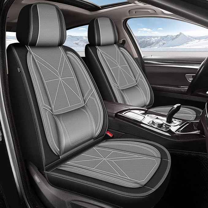 Full Set Seat Covers for Hyundai Elantra 2017-2025 2026: Waterproof Auto Seat Cover,Vehicle Interior Accessories,Easy to Install Faux Leather Seat Protectors (5 Seats,Black)
