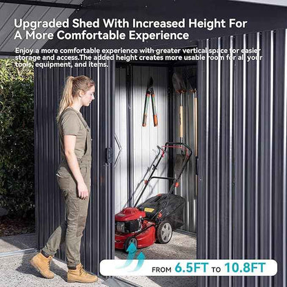 COSIEST 12x25 FT 2-in-1 Carport Storage Shed with Added Enclosed Storage Room, Heavy Duty Galvanized Metal Frame, All-Weather Use for Cars, Full-Sized Pickup Trucks, SUVs