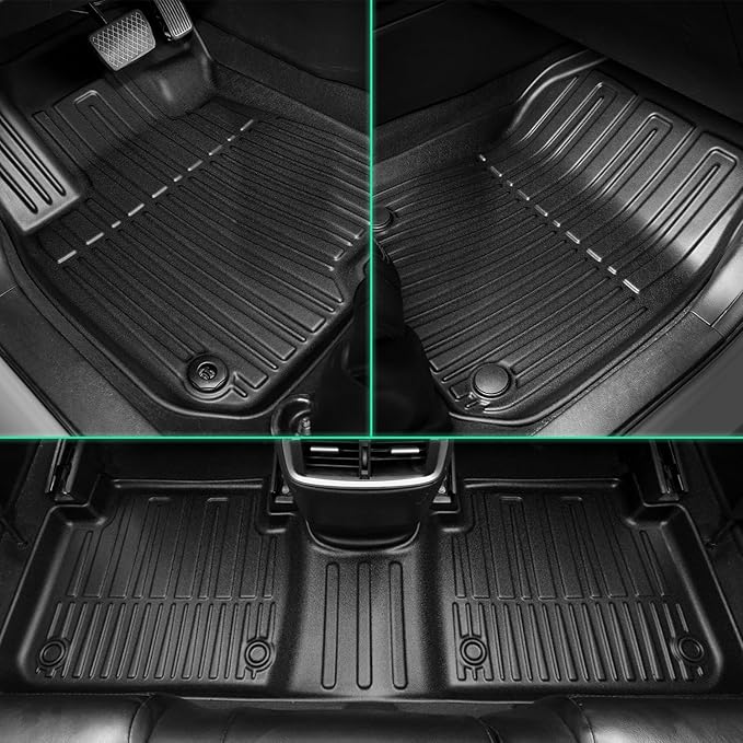 Original 2020-2022 CR-V Hybrid Floor Mats & Cargo Liner for Honda CRV Hybrid - Custom Fit TPE Floor Mats with Trunk Mat - All Weather Rubber Car Mats for Honda CR-V Hybrid 2020-2022